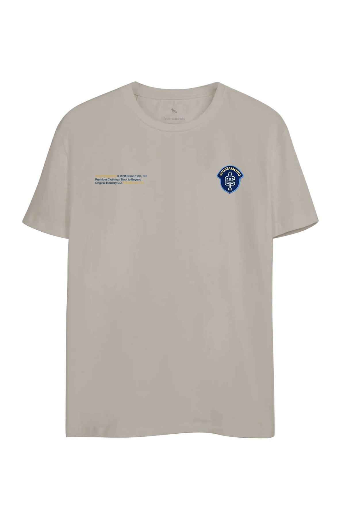 Camiseta Shield ACT Masculina Acostamento Bege Caqui
