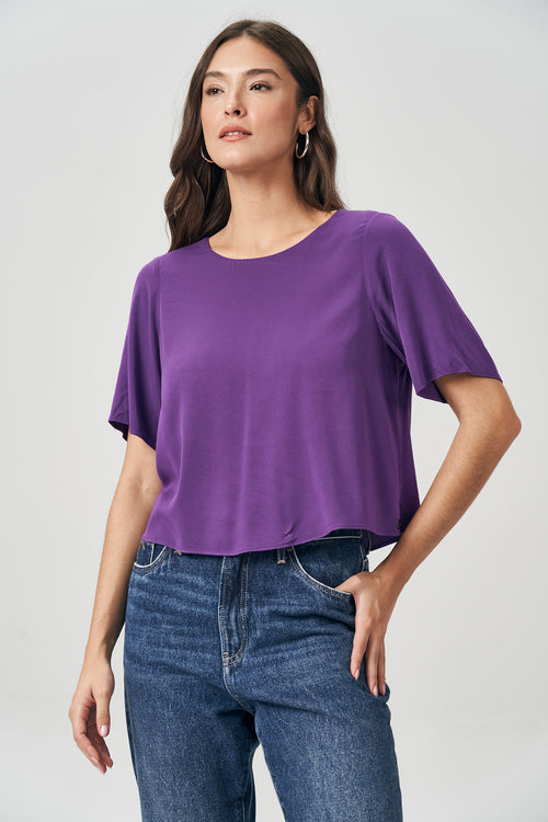 Blusa Costas Degagê Feminina Acostamento Preto