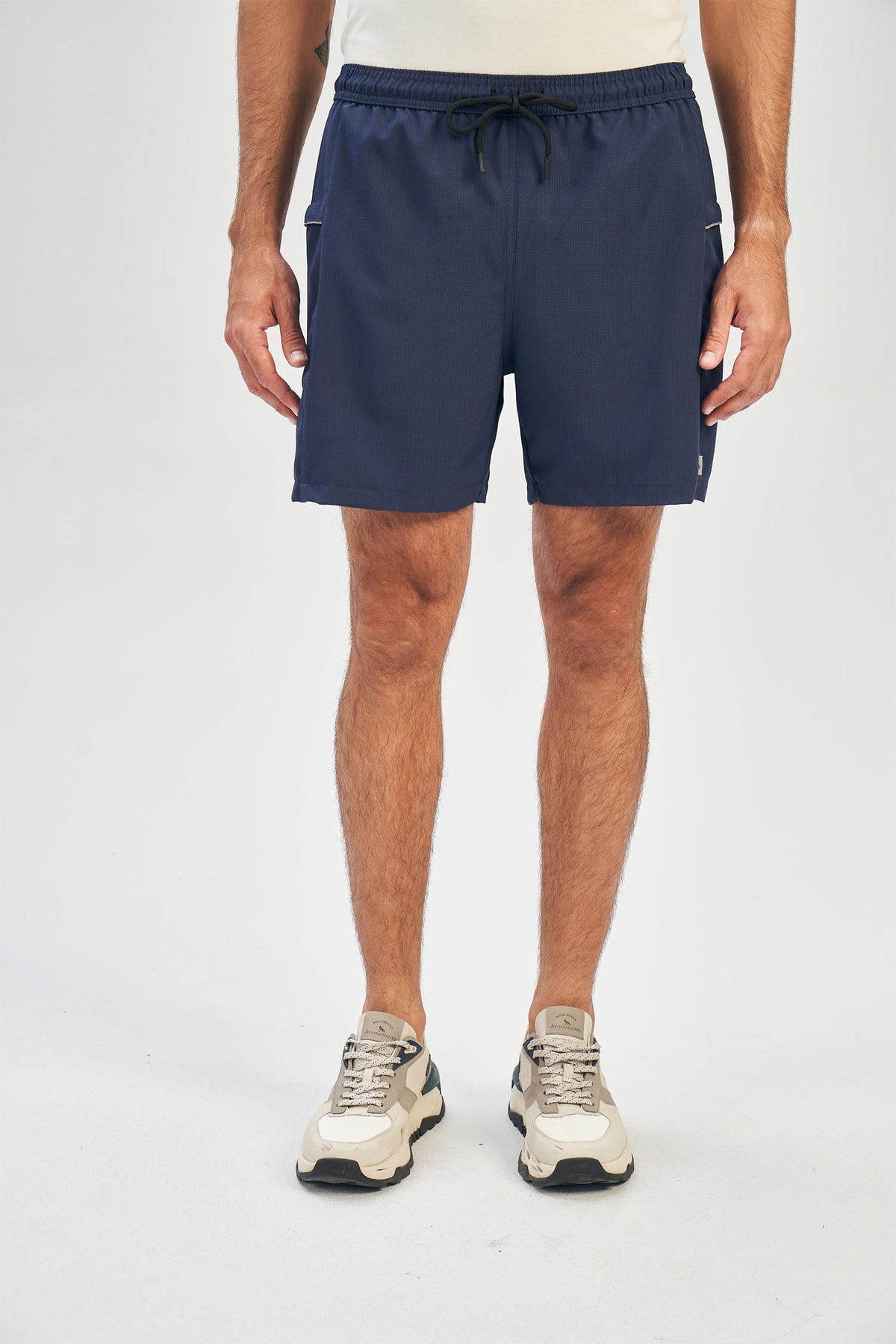 Short Esportivo Dobby Masculino Acostamento Marinho