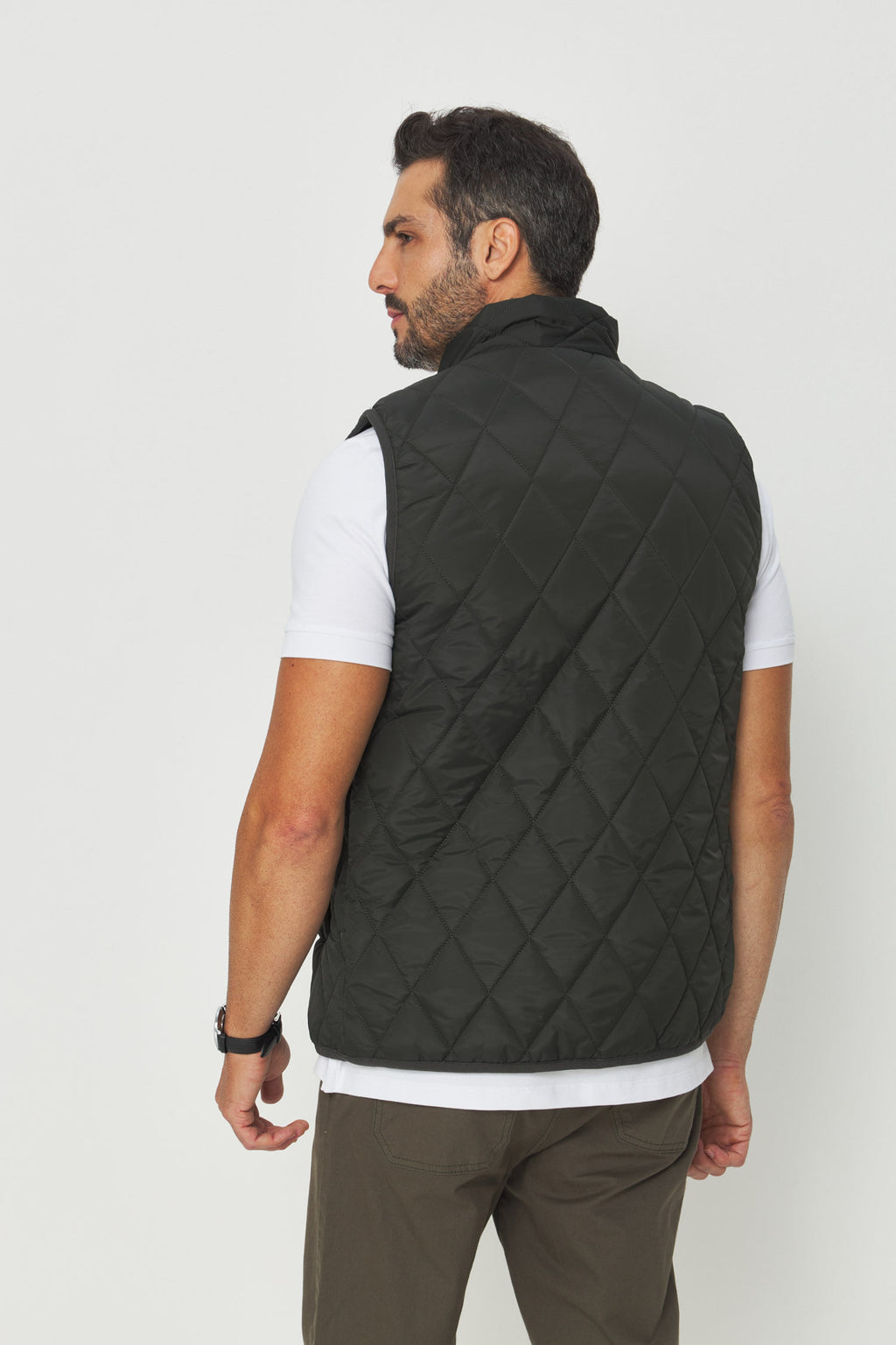 Colete Básico Metalassê Masculino Acostamento Verde Musgo