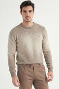 Suéter Scrivania Tricot Masculino Acostamento Bege