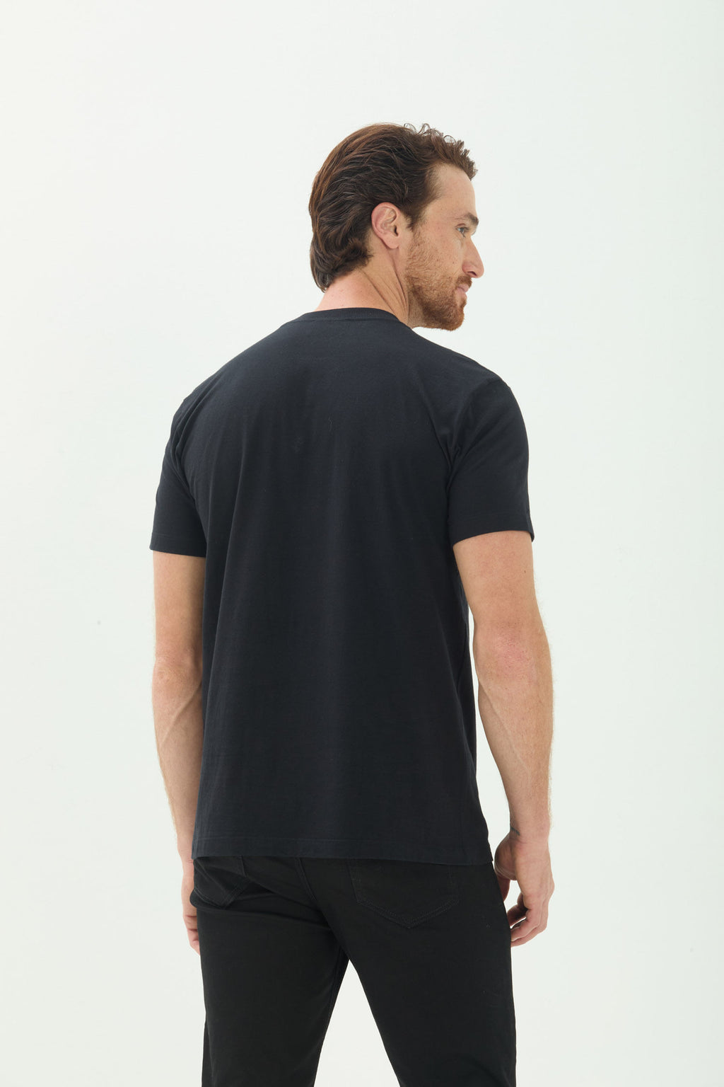Camiseta Design Clean Masculina Acostamento Preto