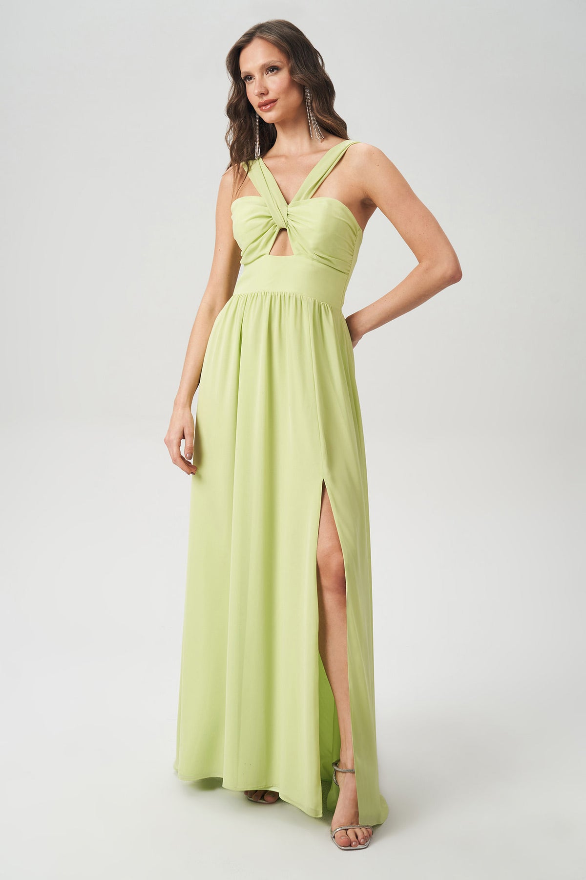 Vestido Longo Princess Feminino Acostamento Citrino