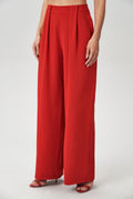 Calça Fluída Com Prega Feminina Acostamento Red Velvet