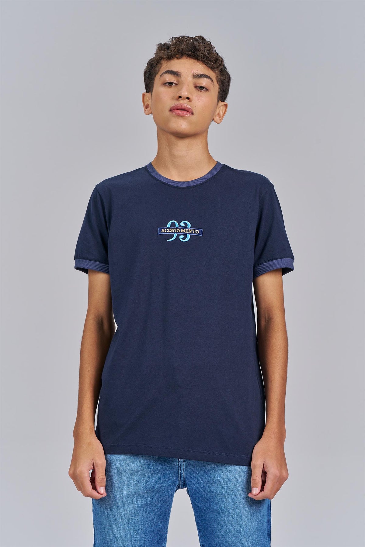 Camiseta Duo Menino Acostamento Next Marinho