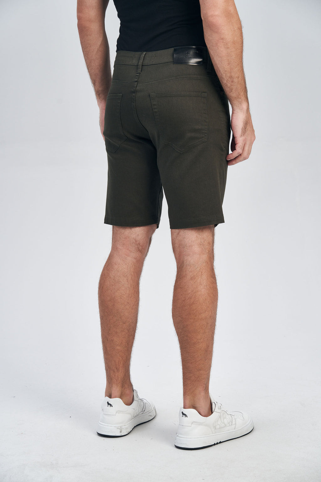 Bermuda Sarja Andrews Masculina Acostamento Verde Militar