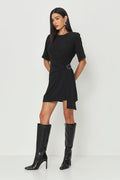 Vestido Curto Com Argola Lateral ACT Feminino Preto