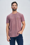 Camiseta Patch Wolf Masculina Acostamento Bordo Sangria