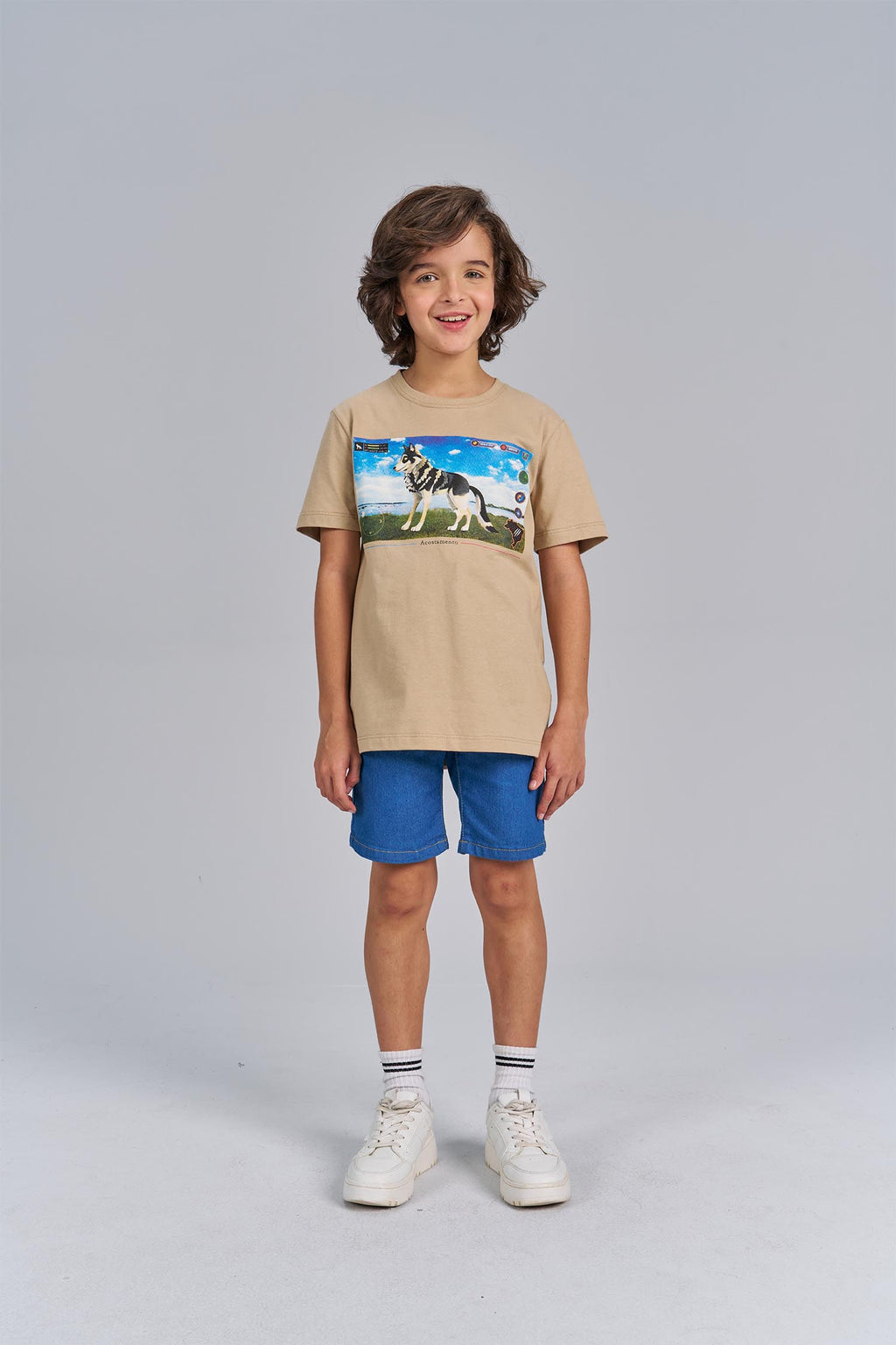 Camiseta Wolf Game Menino Acostamento Next Goanna