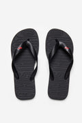 Chinelo Logo Instinto Masculino Acostamento Preto