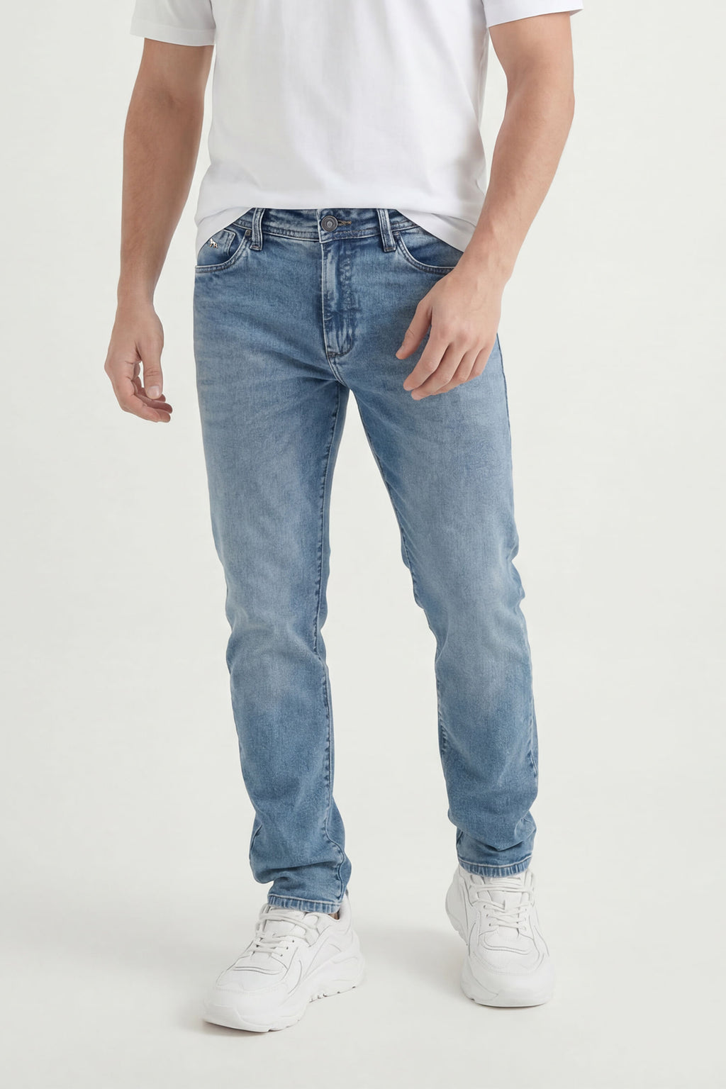 Calça Jeans Rock Básica Masculina Acostamento Jeans Intermediario