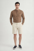 Bermuda Sarja Casual Masculina Acostamento Areia