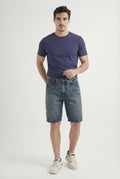 Bermuda Jeans Style Masculina Acostamento Jeans Intermediario
