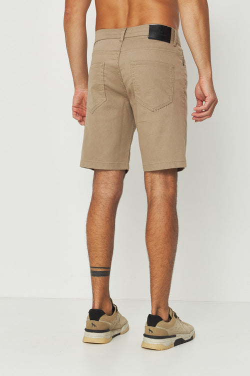 Bermuda Sarja Andrews Masculina Acostamento Khaki