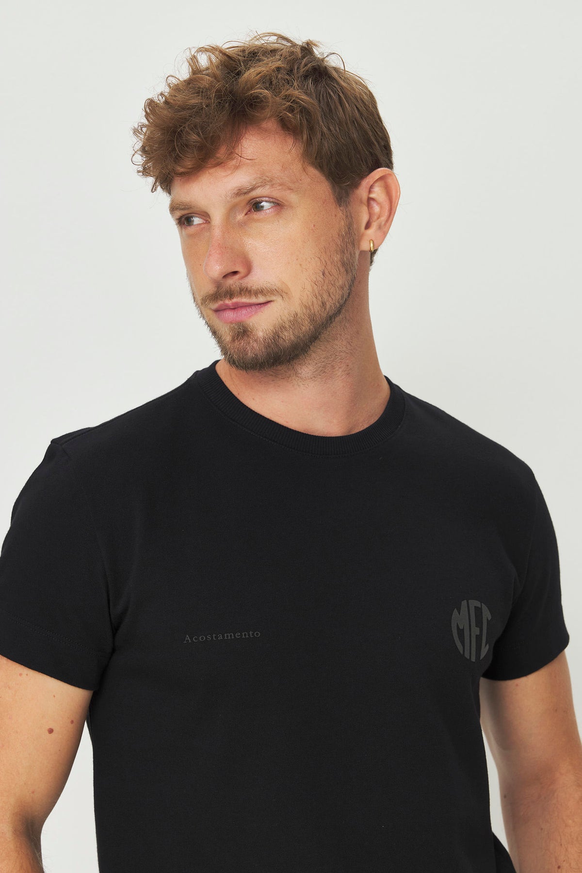 Camiseta Básica Mirassol Masculina Acostamento Preto