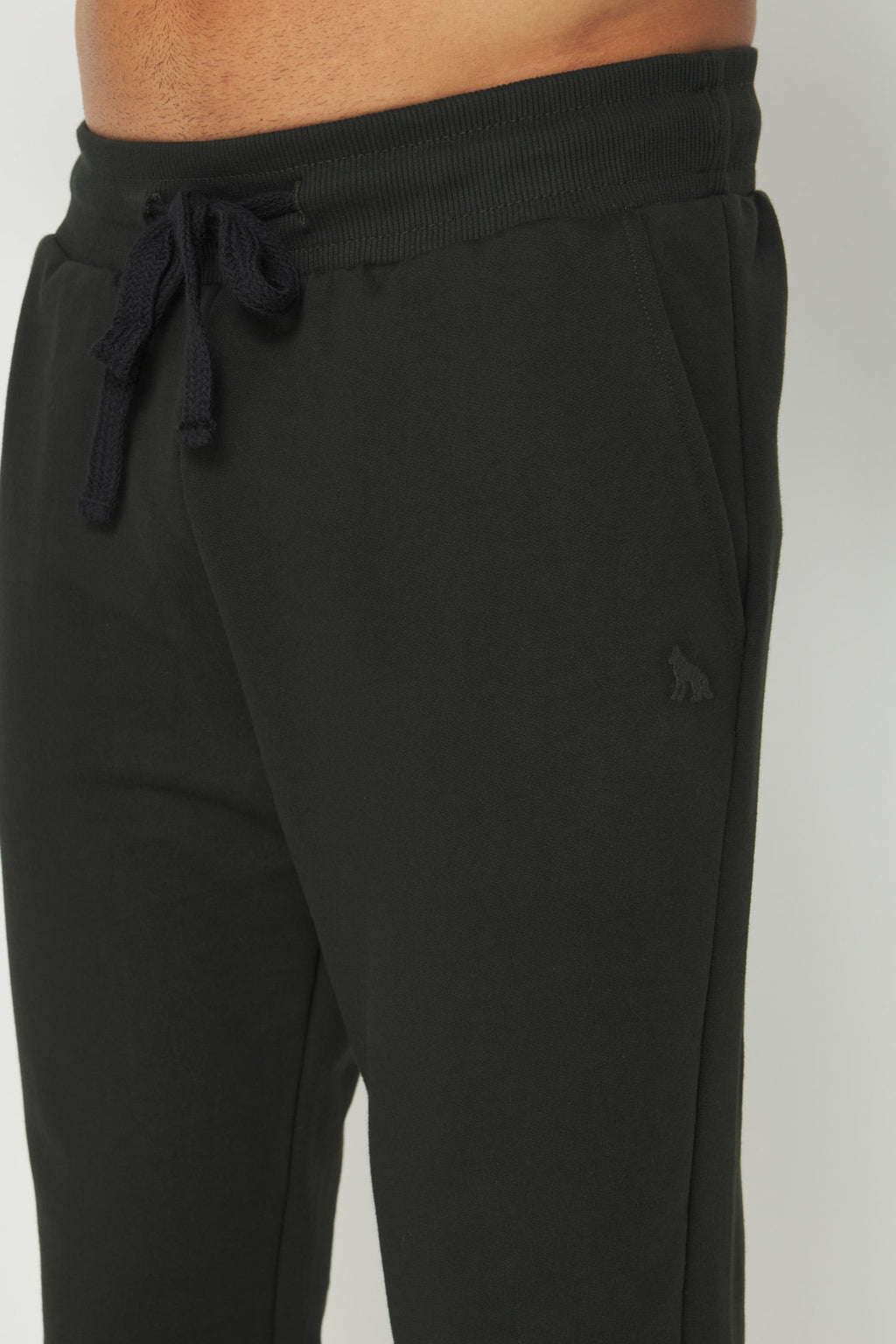 Calça Moletom Com Punho Masculino Acostamento Verde Folhagem
