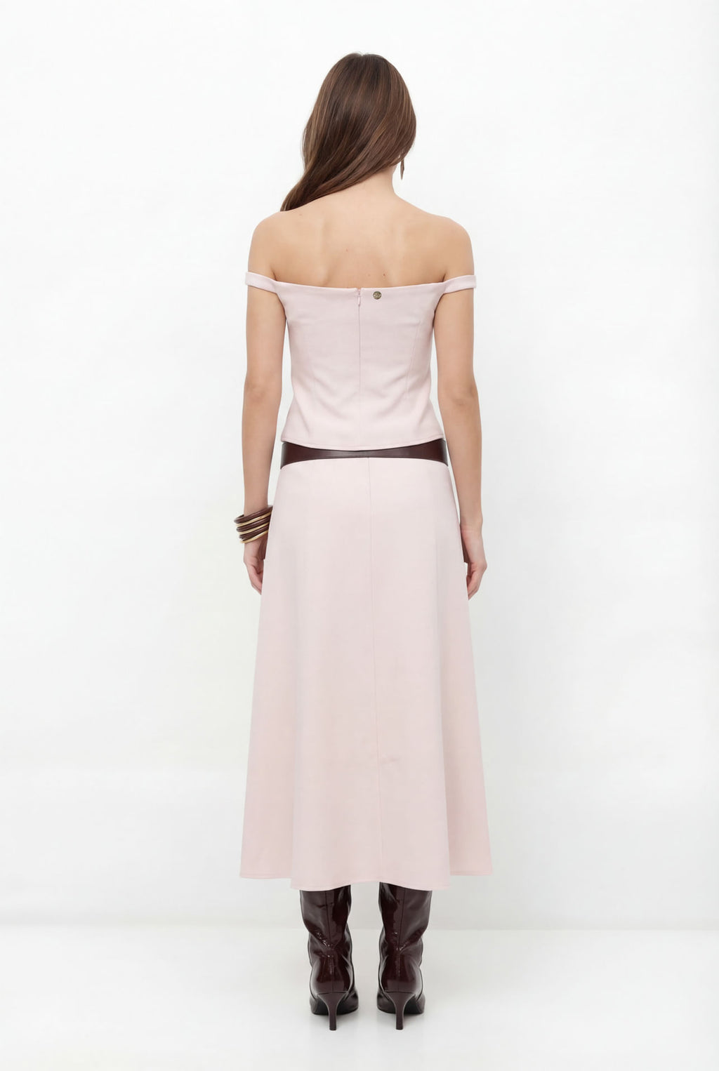 Blusa Ombro A Ombro ACT Feminina Dusty Pink