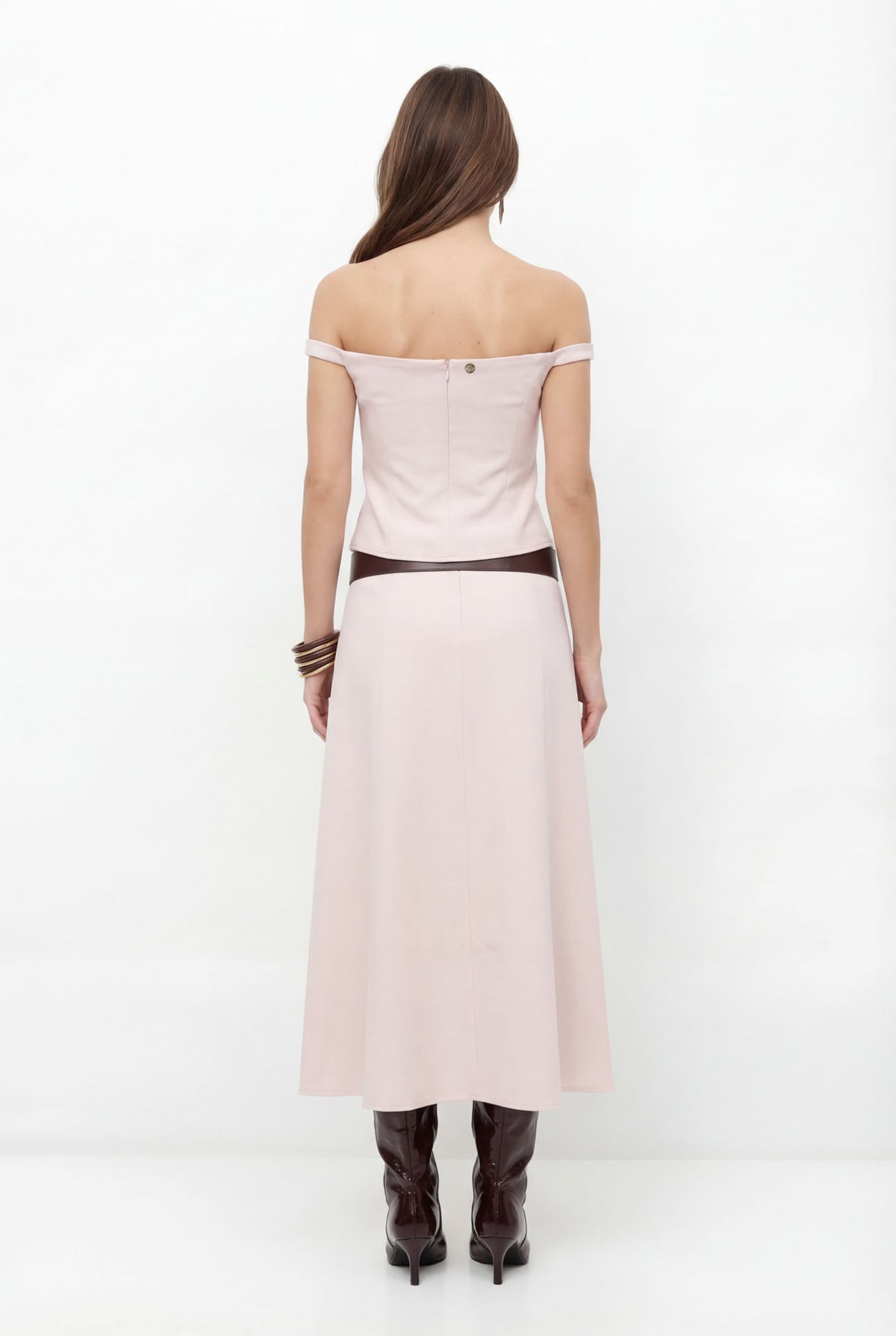 Blusa Ombro A Ombro ACT Feminina Dusty Pink