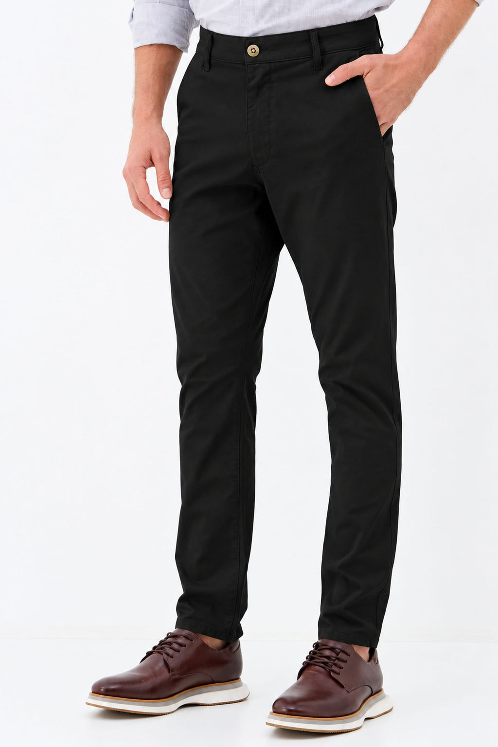 Calça Scrivania Clássica Masculina Acostamento Preto