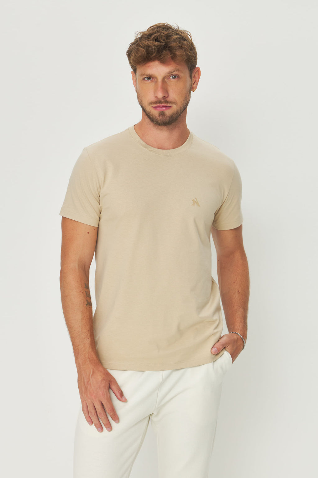 Camiseta Algodão Clássica Masculina Acostamento Goanna