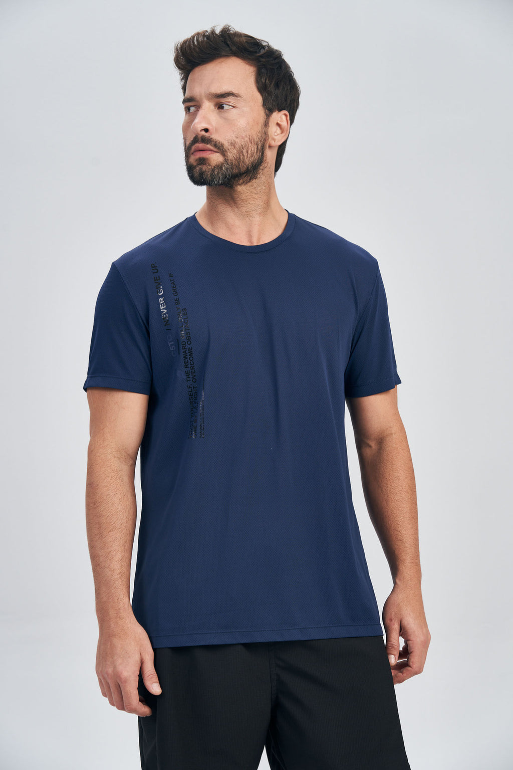 Camiseta Esportiva Dry Masculina Acostamento Marinho