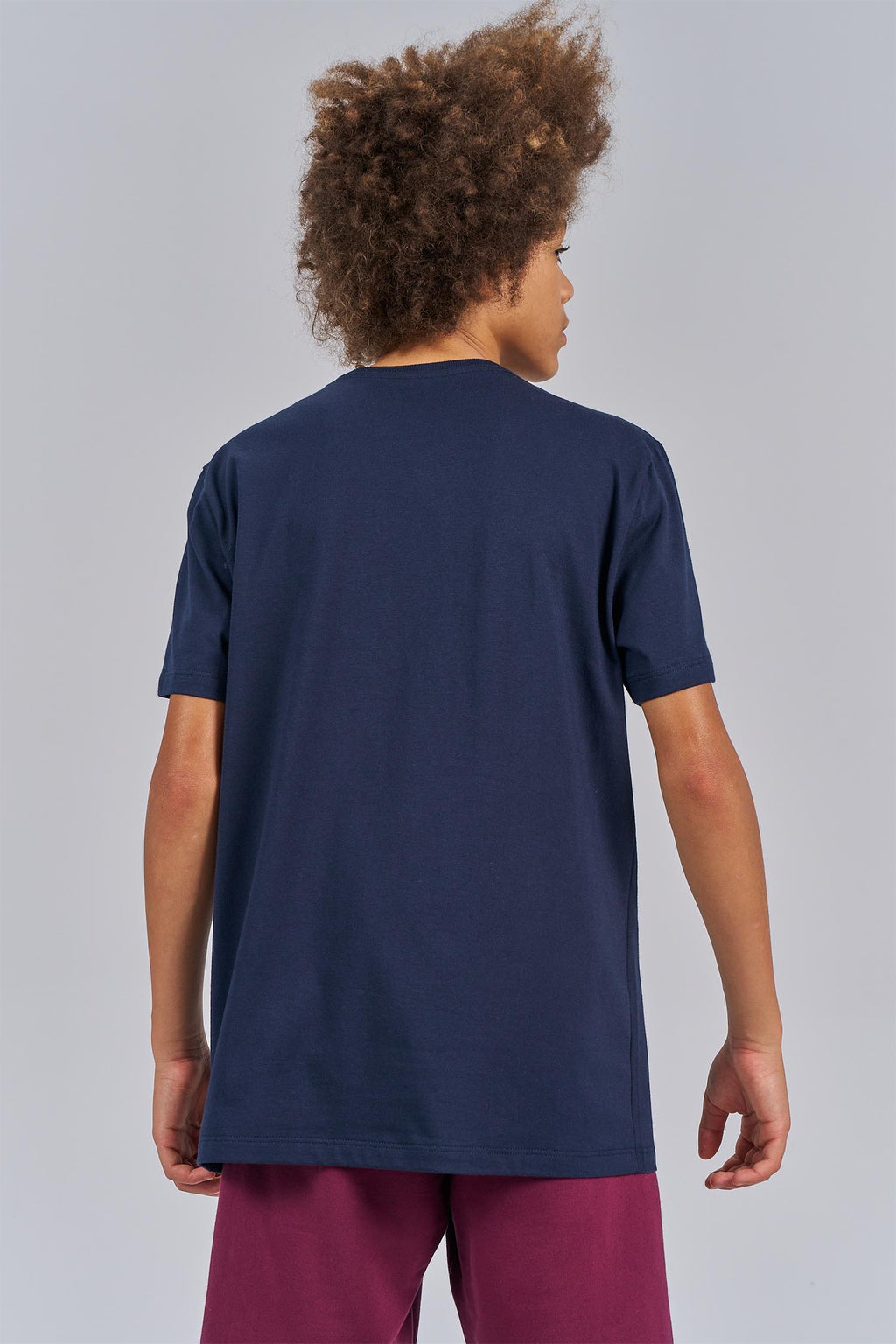 Camiseta Faixa Letters Menino Acostamento Next Marinho