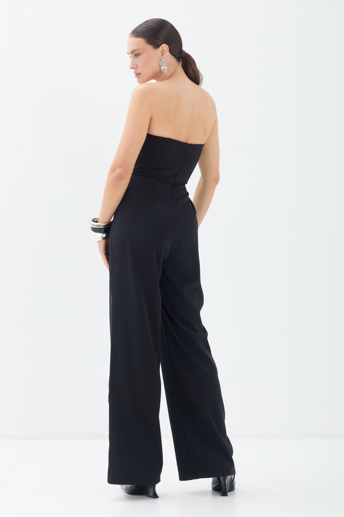 Macacão Elegante Sem Alça ACT Feminino Preto