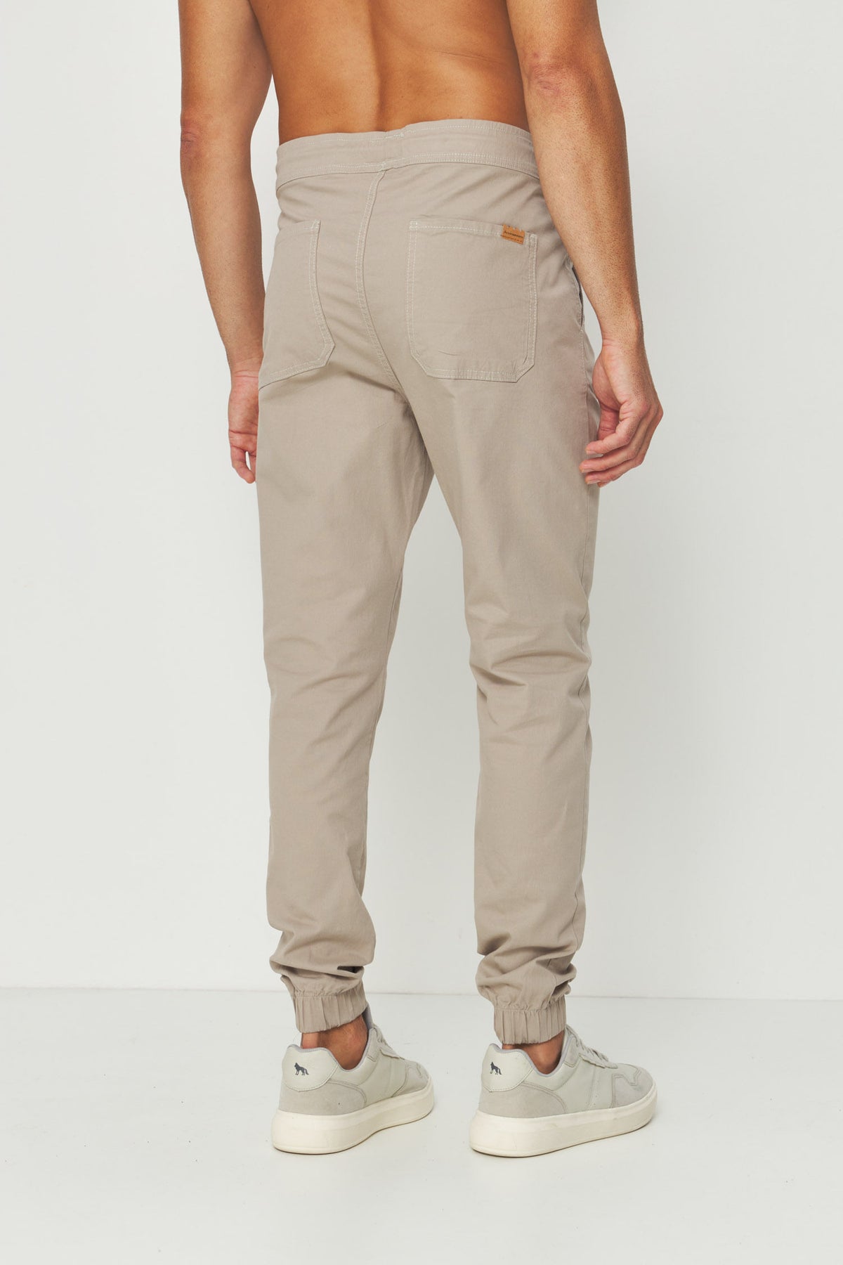 Calça Sarja Jogger Masculina Acostamento Caqui