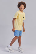 Camiseta The Wolf Menino Acostamento Next Amarelo Solar