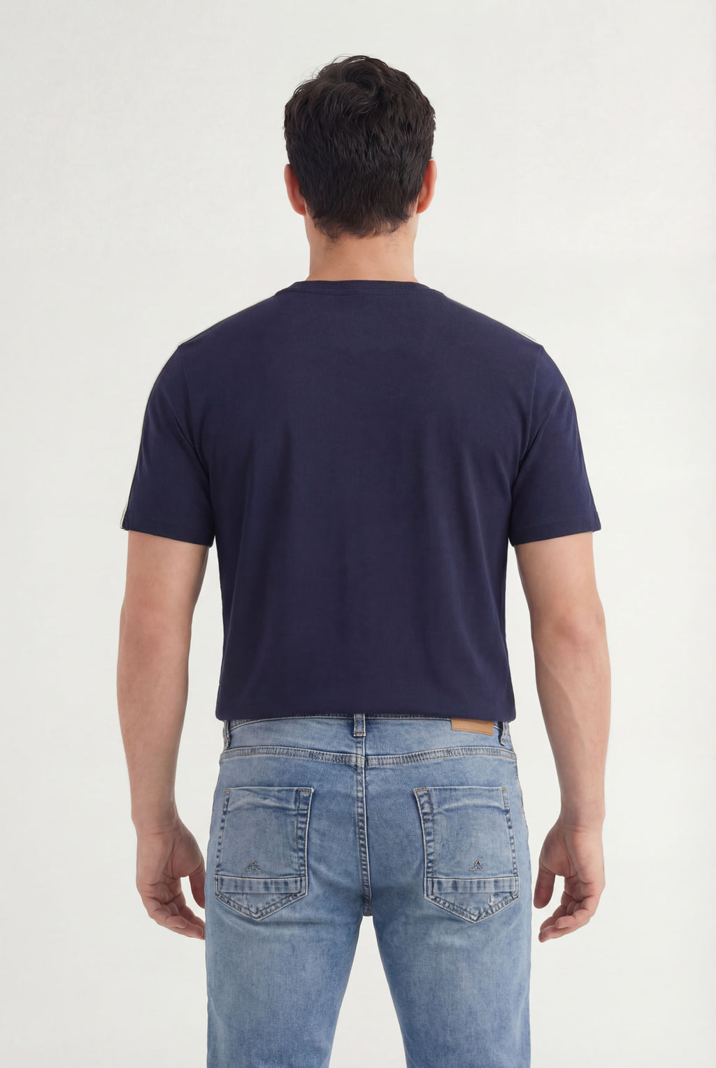 Camiseta Copa Com Frisos Masculina Acostamento Marinho