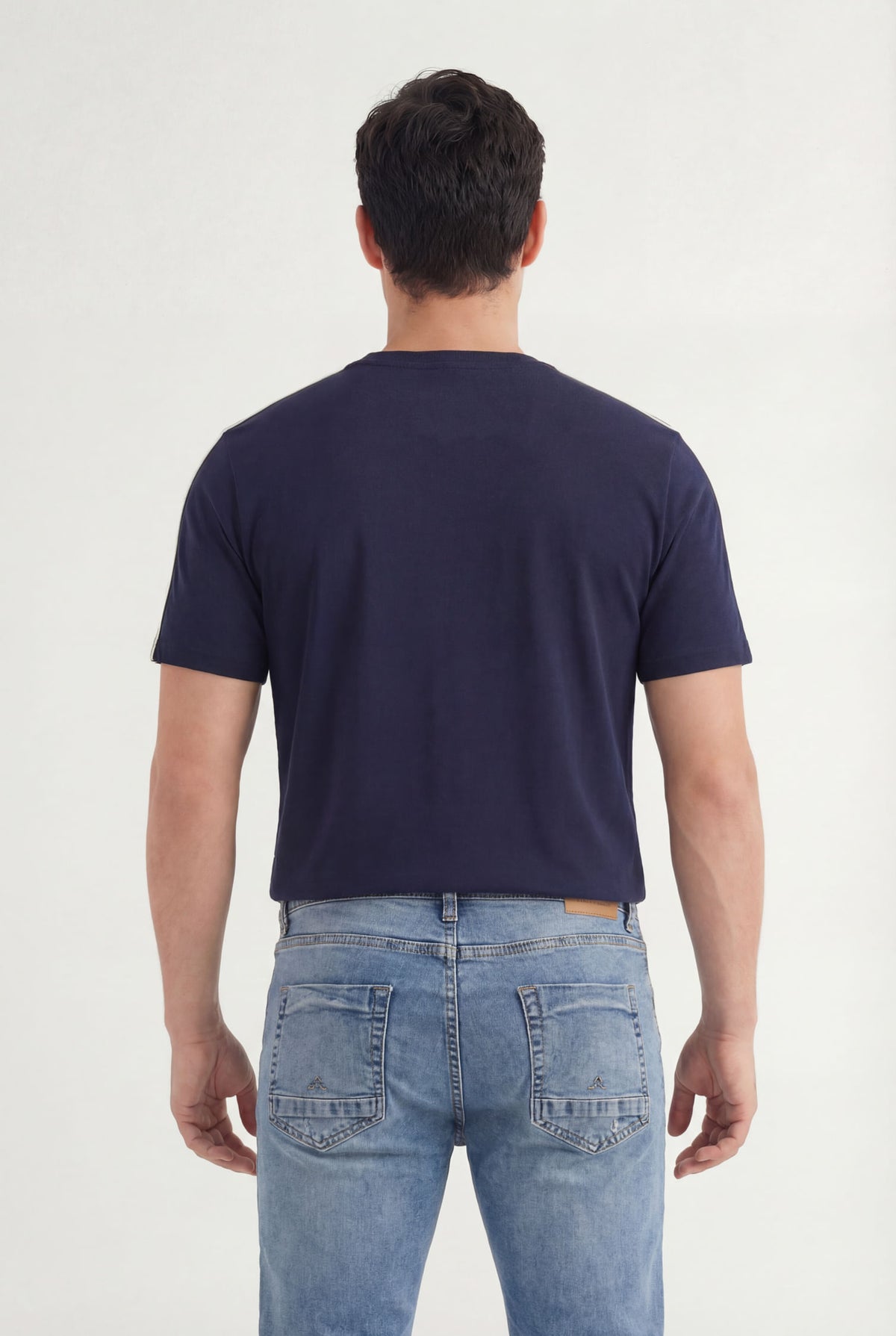 Camiseta Copa Com Frisos Masculina Acostamento Marinho