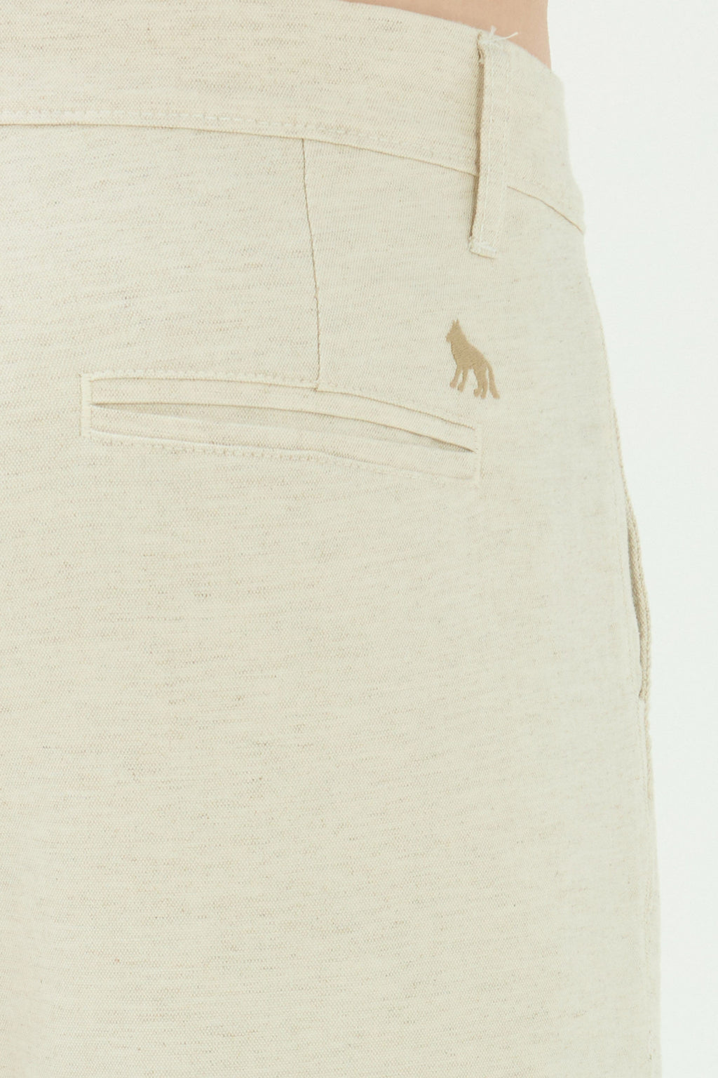 Calça Casual Com Linho Masculina Acostamento Natural