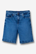 Bermuda Jeans Casual Masculina Acostamento Jeans Intermediario