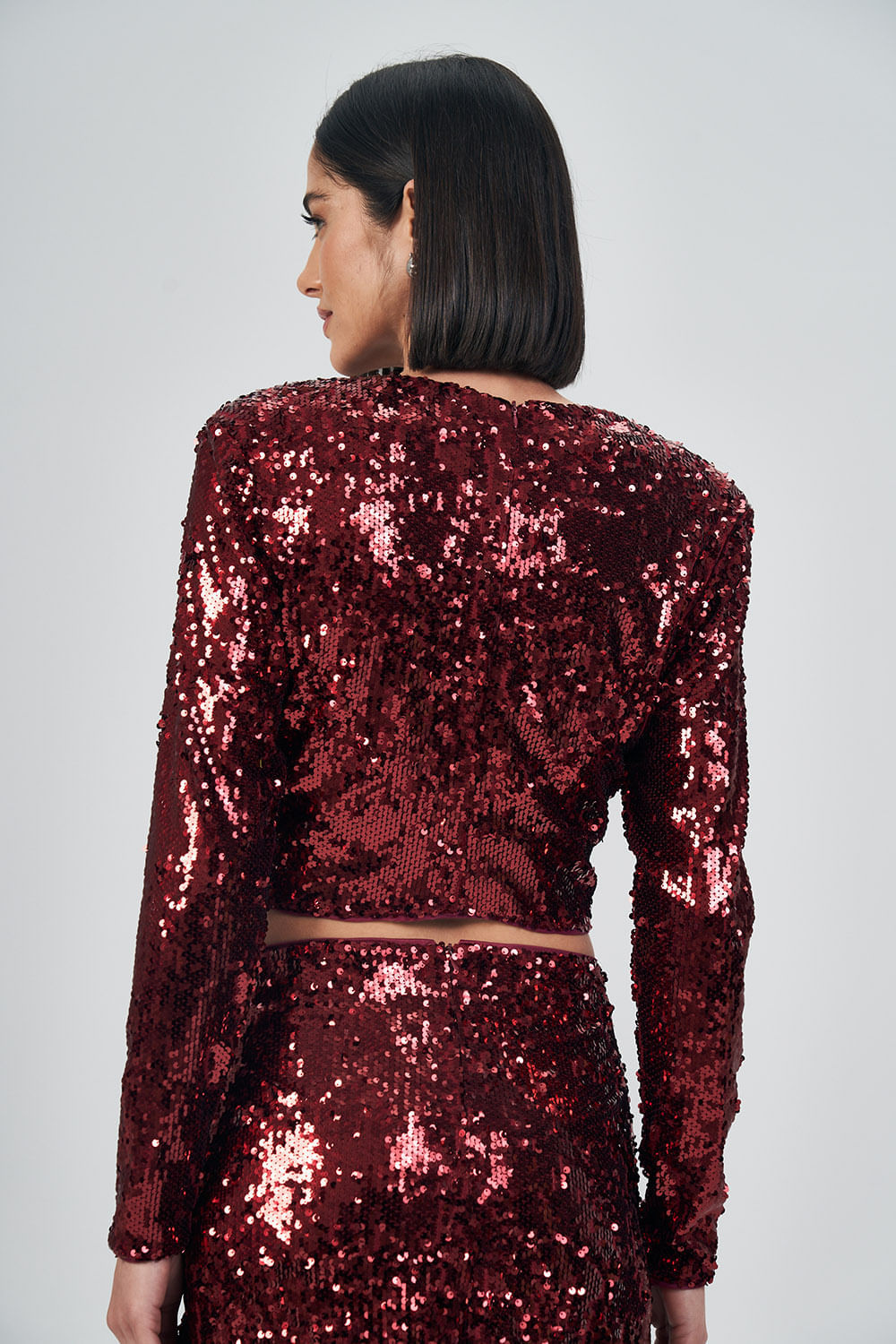 Blusa Black Glow Feminina Acostamento Berry