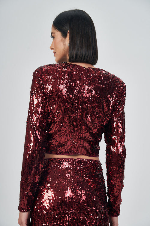 Blusa Black Glow Feminina Acostamento Berry