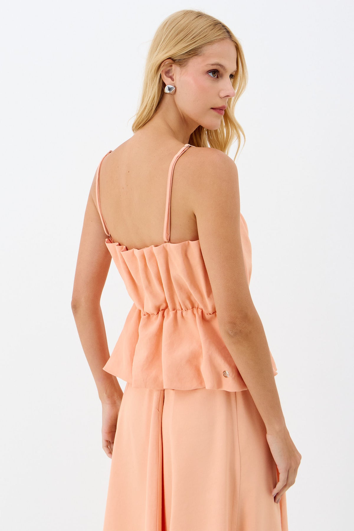 Blusa Alcinha com Prega e Babado ACT Feminino Nectar