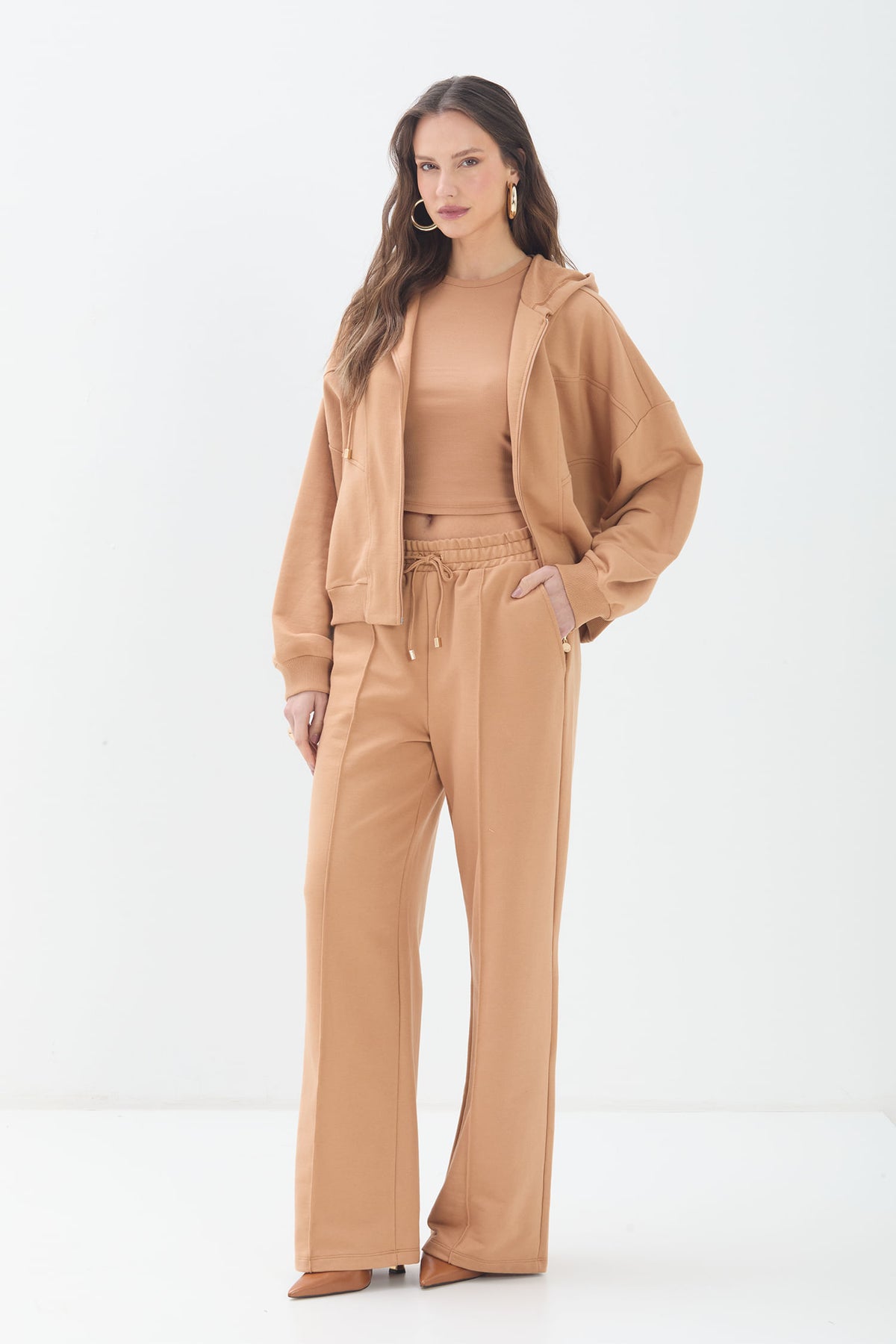Jaqueta Moletom com Capuz ACT Feminino Fendi