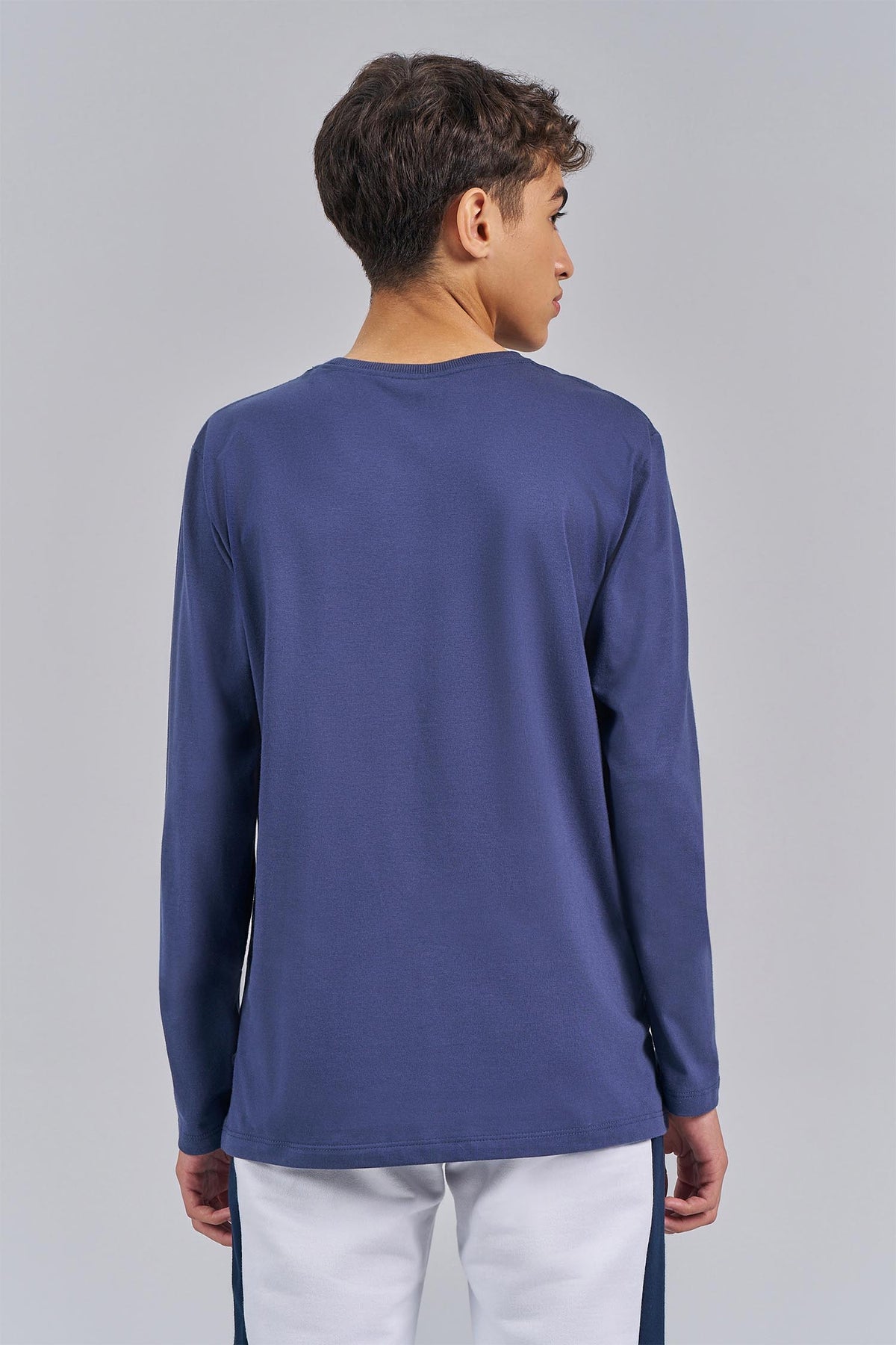 Camiseta Manga Longa Menino Acostamento Next Azul Navy