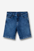 Bermuda Jeans Casual Masculina Acostamento Jeans Intermediario