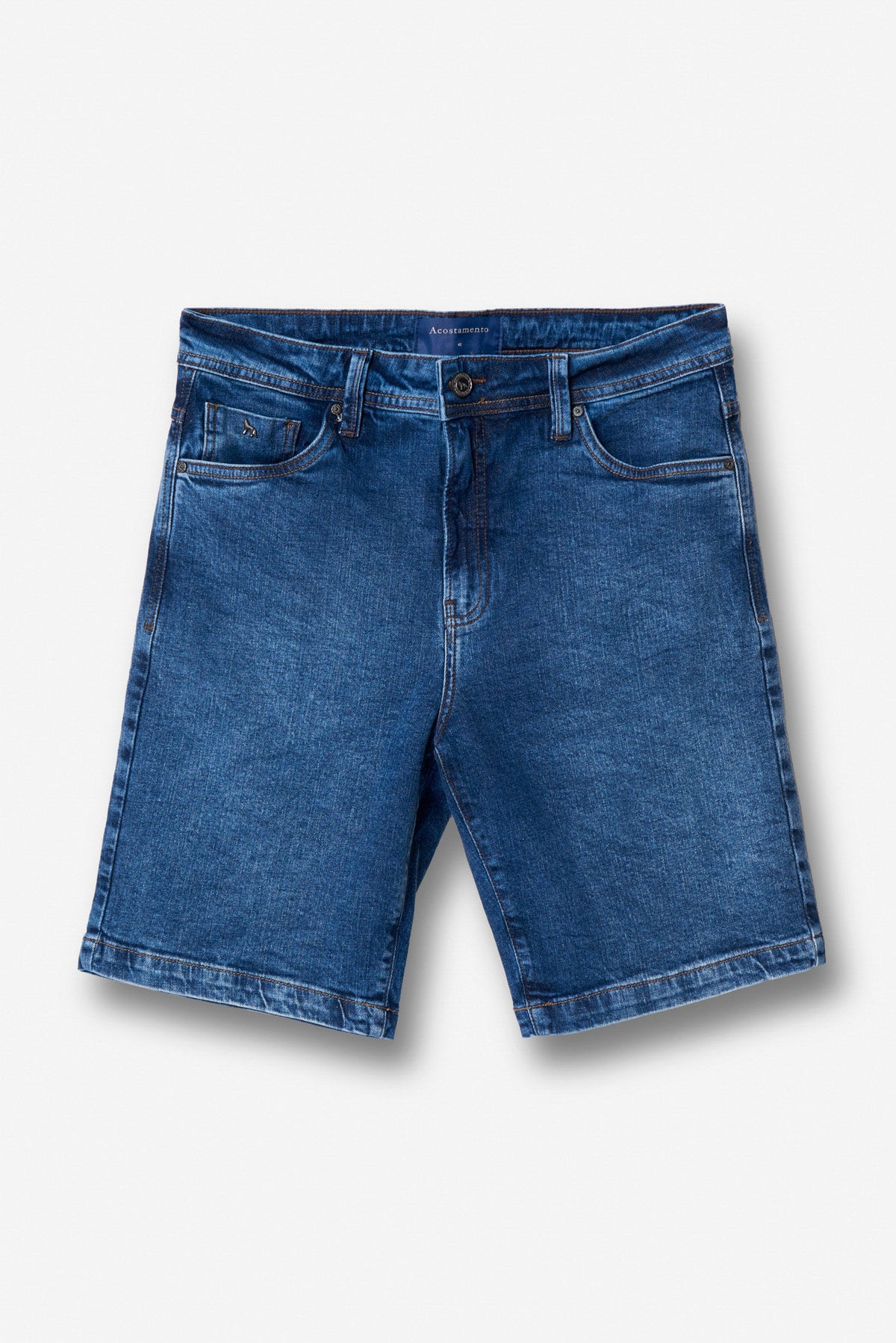 Bermuda Jeans Casual Masculina Acostamento Jeans Intermediario