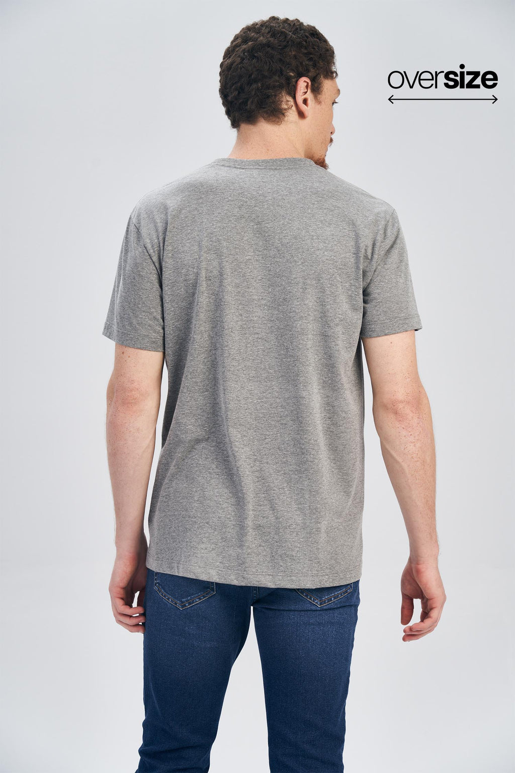 Camiseta Adventure Club Masculina Oversize Acostamento Mescla Grafite