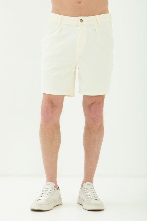 Bermuda Tech Alfaiataria Masculina Acostamento Off White