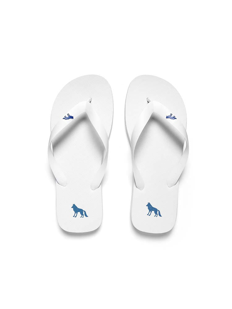 Chinelo Wolf Essential Masculino Acostamento Branco