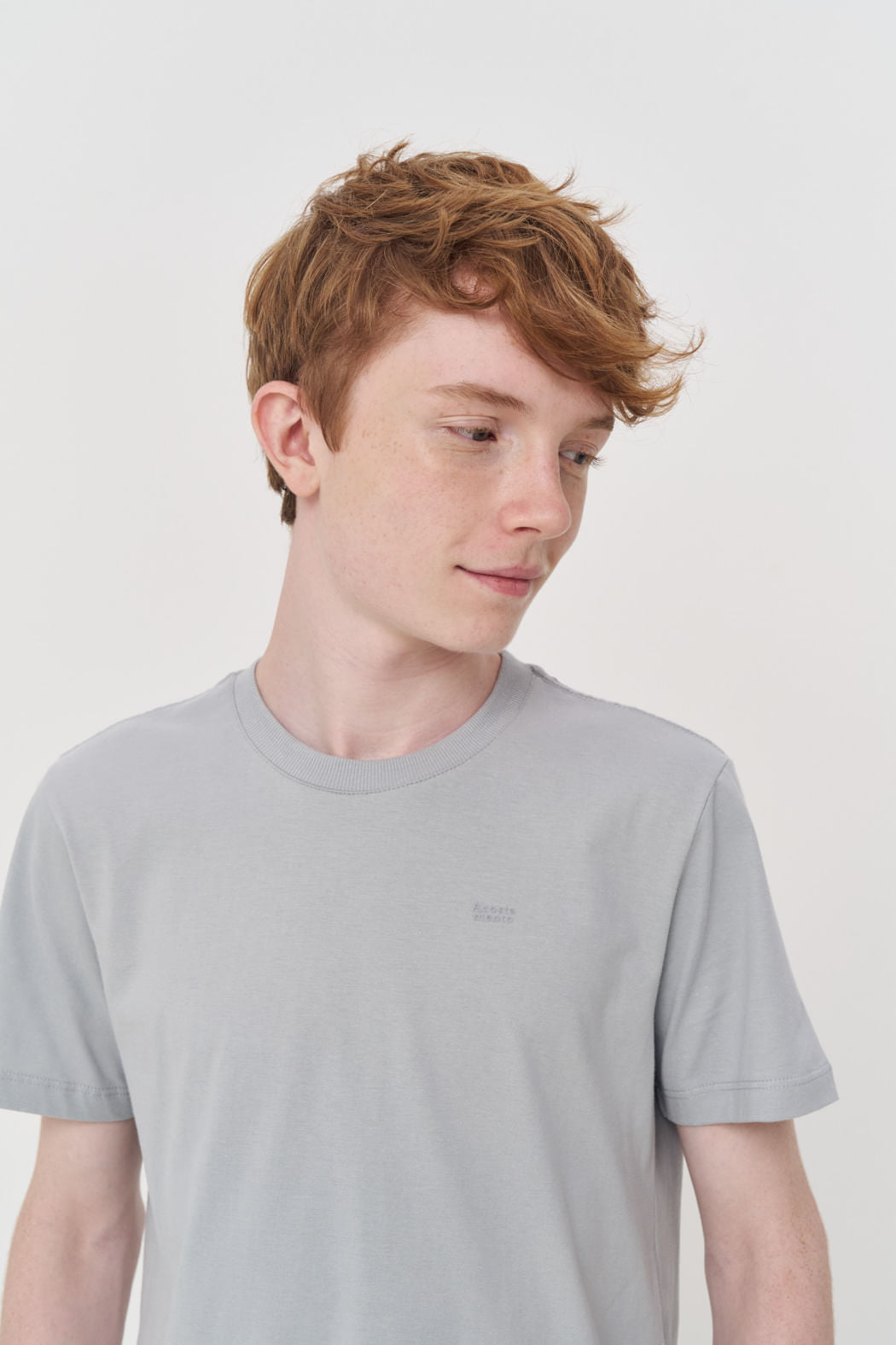 Camiseta Básica Algodão Menino Acostamento Next Azul Neblina