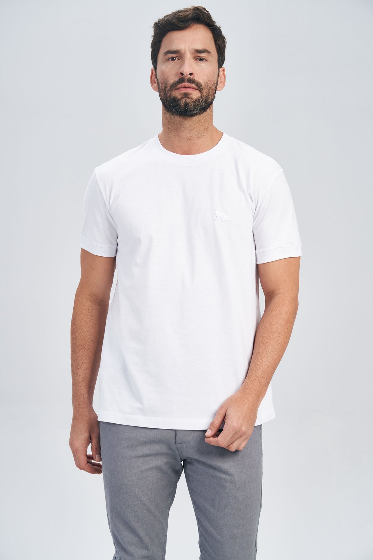 Camiseta Essential Real Masculina Acostamento Branco