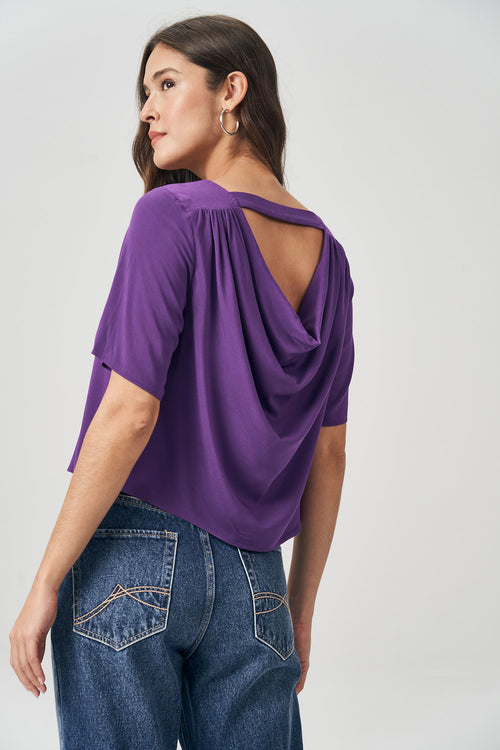 Blusa Costas Degagê Feminina Acostamento Purple