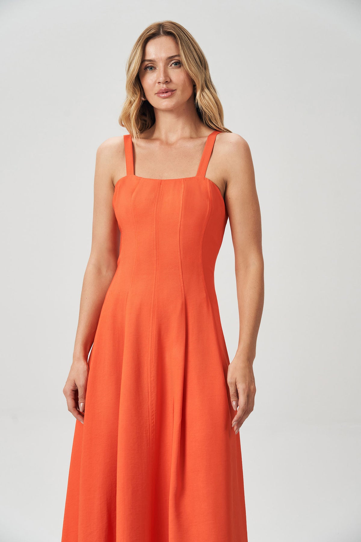 Vestido Maxi Romantic Feminino Acostamento Areia