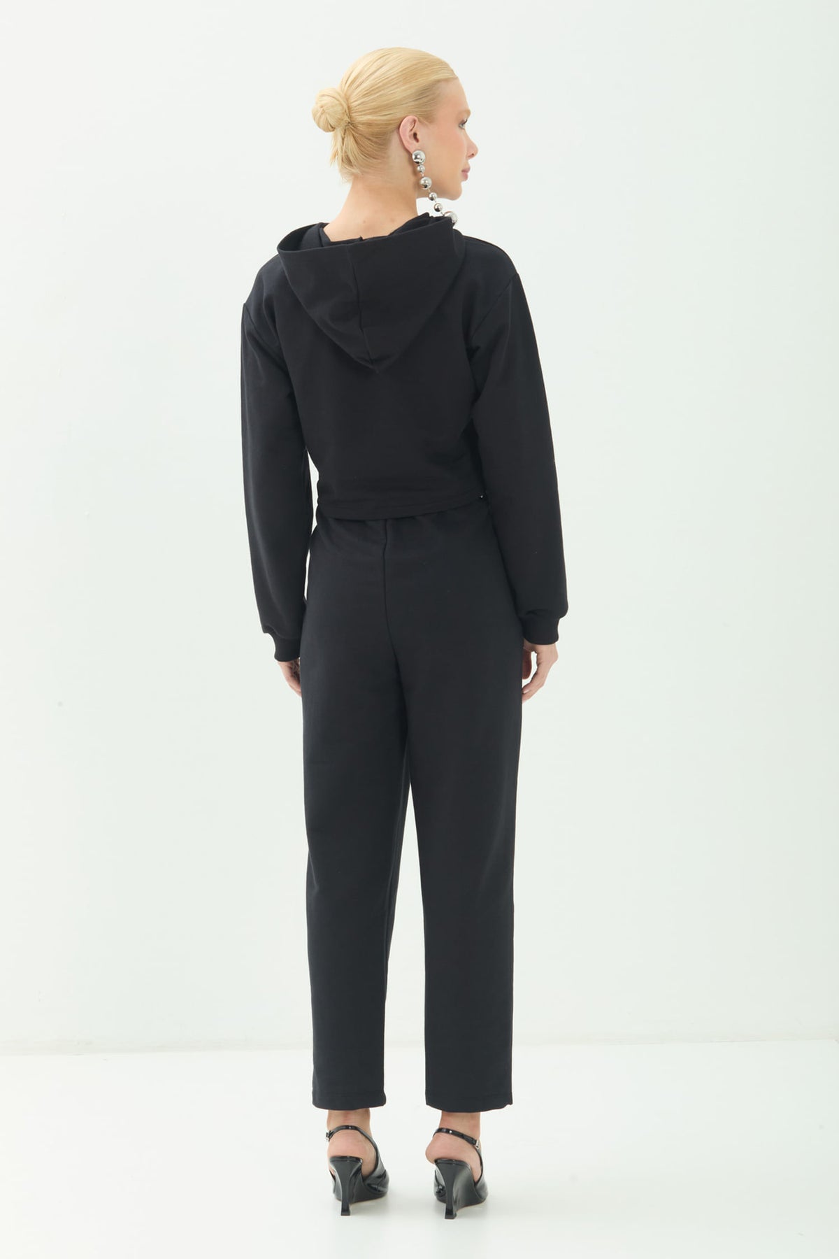 Calça Moletom Elegante ACT Feminino Preto