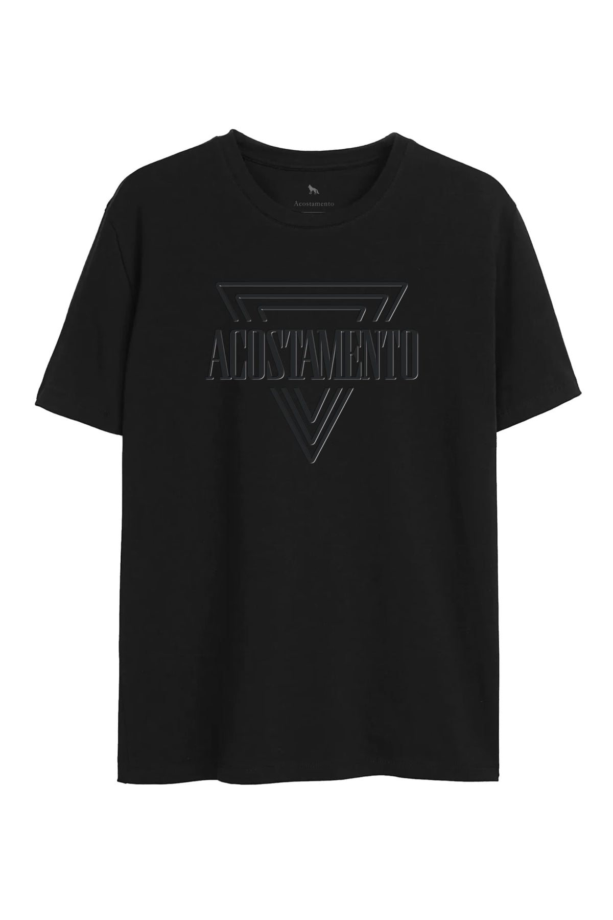 Camiseta Triangular Shape Masculina Oversize Acostamento Preto