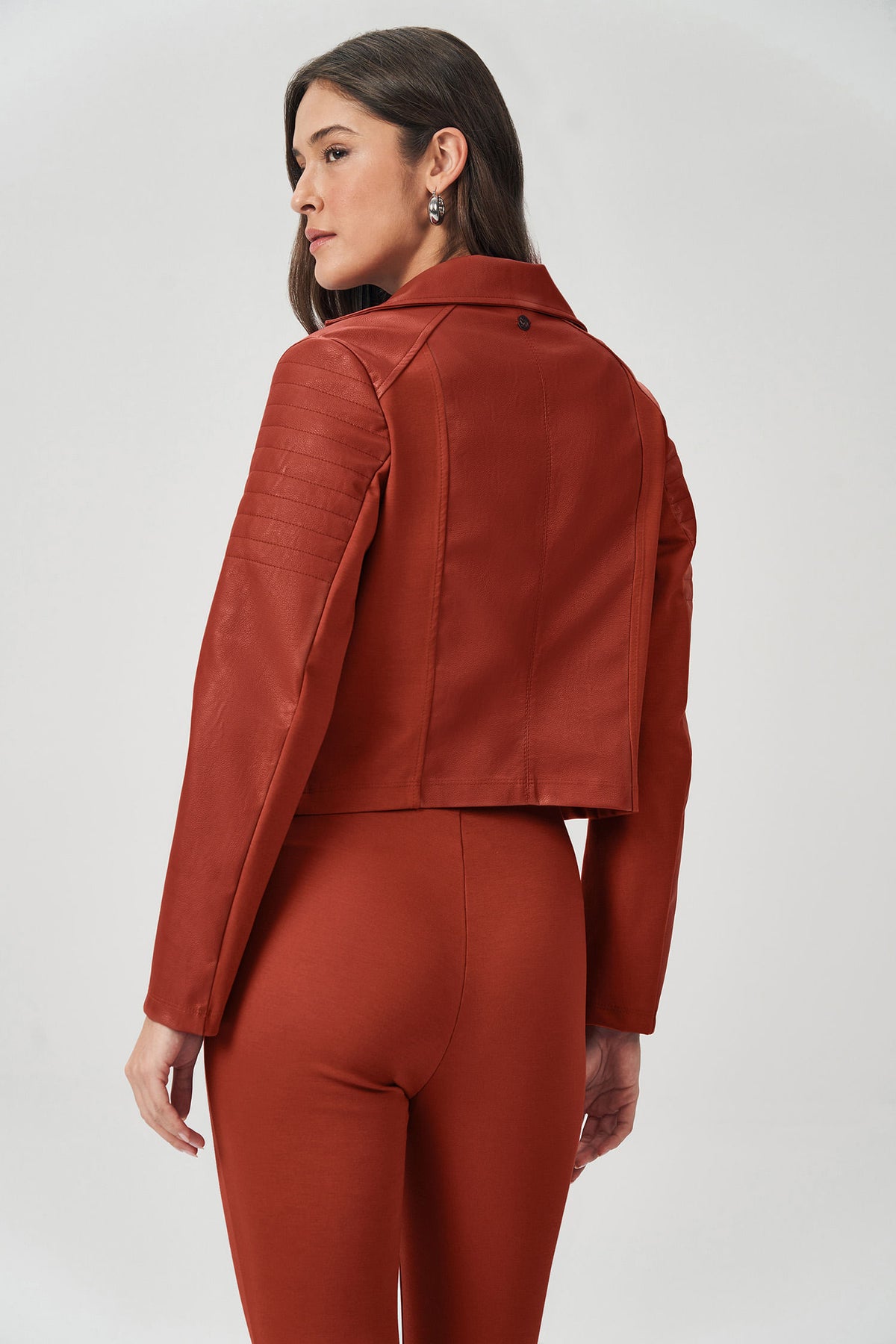 Jaqueta Perfcto PU Feminina Acostamento Cassis